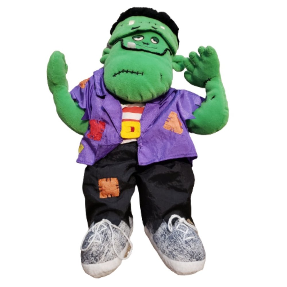 Gibson Frankenstien's Monster Plush Toy 1997 Halloween Vintage 14"x7" Pre-owned